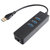 酷比客(L-CUBIC) LCCPU33L 3口带网口 USB分线器 (计价单位：个) 黑色第2张高清大图