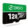 360TF储存卡行车记录仪监控摄像头数码相机手机平板专用Micro SD存储卡Class10防水耐高温高速内存128GB卡