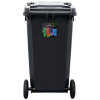 敏胤 MYL-7240 其他垃圾 新国标 240L 普通带轮 分类垃圾桶 (计价单位：个) 黑色