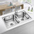 欧琳（OULIN）水槽304不锈钢洗菜盆洗碗池 厨房水池双槽JBS2T-OLWG7200A（CFX001）第7张高清大图