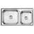 欧琳（OULIN）水槽+龙头套餐 304不锈钢洗菜盆洗碗池 厨房水池双槽JBS2T-OLWG82450（CFX001）第4张高清大图