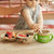 壳氏唯 稻壳婴儿童餐具套装创意环保辅食碗碗叉勺水杯组合卡通餐具 HB-18N 绿弯弯第5张高清大图