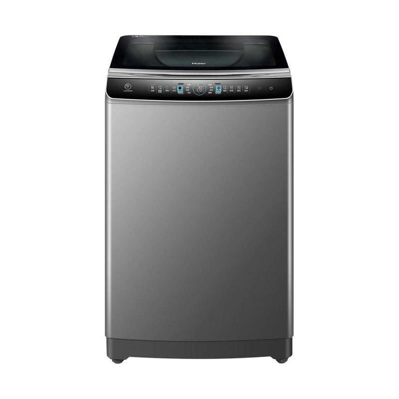 海尔haier10公斤波轮洗衣机免清洗双动力ms100bz976u1钛灰银