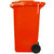 敏胤 MYL-7240 有害 240L加厚户外分类标识垃圾桶(挂车带轮)(计价单位个)红色第4张高清大图