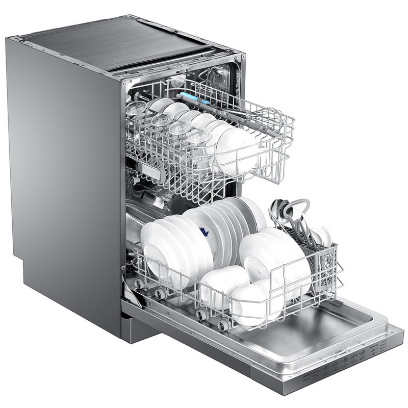 海尔(haier) hw9-b176u1 嵌入式 双层喷淋 洗碗机 不锈钢 银