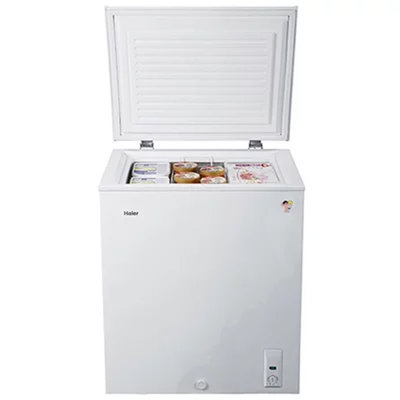 海尔 (Haier) BC/BD-141HZA 141升 家用冷柜 冷藏冷冻转化 小型迷你冷柜 节能单温冰箱 白色