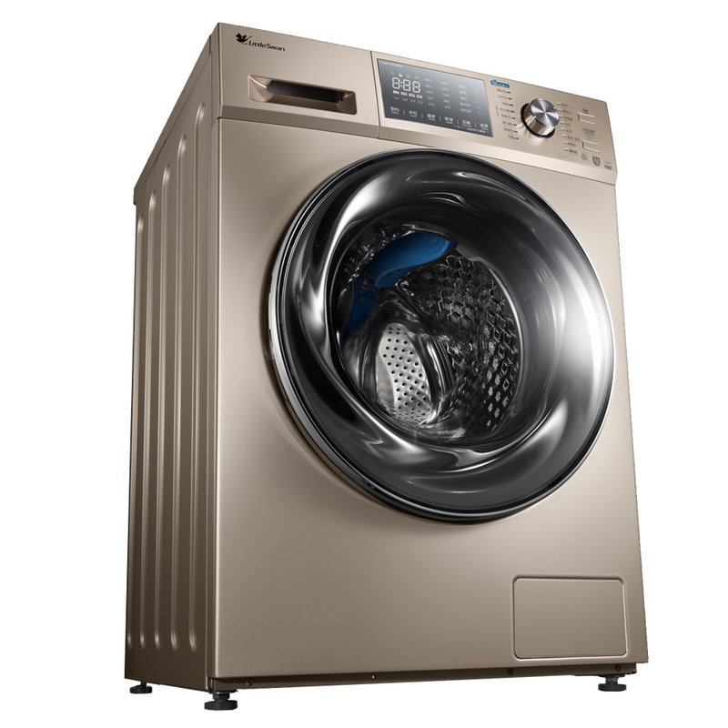 小天鹅littleswantg1201616mdg12公斤滚筒洗衣机水魔方系统摩卡金