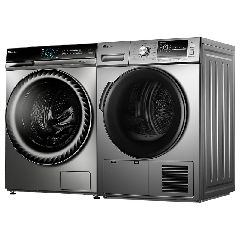 小天鹅洗烘套装全自动滚筒洗衣机热泵烘干机组合干衣机烘衣机tg100v88