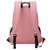 MINGTEK休闲简约双肩包时尚潮流中学生背包大容量旅行运动包-MK32  枫叶粉第3张高清大图