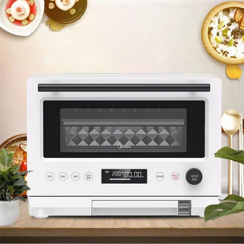 美的midea微波炉pg2310微蒸烤一体机家用三合一电蒸电烤箱23l变频大