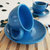 萌可陶瓷纯色美式咖啡杯圆形蓝色杯碟2套第6张高清大图