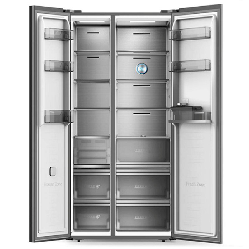 海信hisense621升对开门冰箱超薄箱体自由嵌入除菌净味耐油烟易清洁