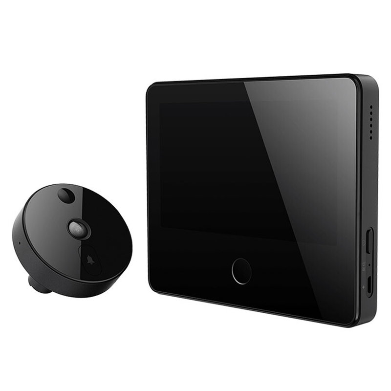 小米milscm01小米智能猫眼摄像电子猫眼可视门铃防盗门监控黑色