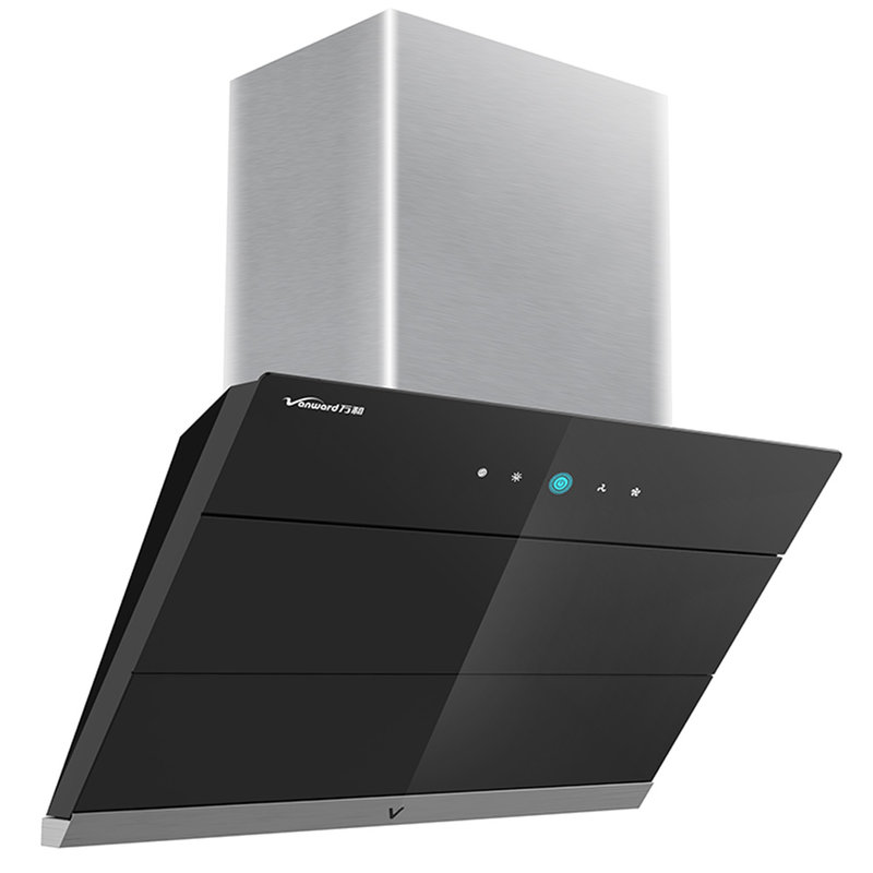 万和vanwardcxw200j06c黑色油烟机侧吸式超强拢烟