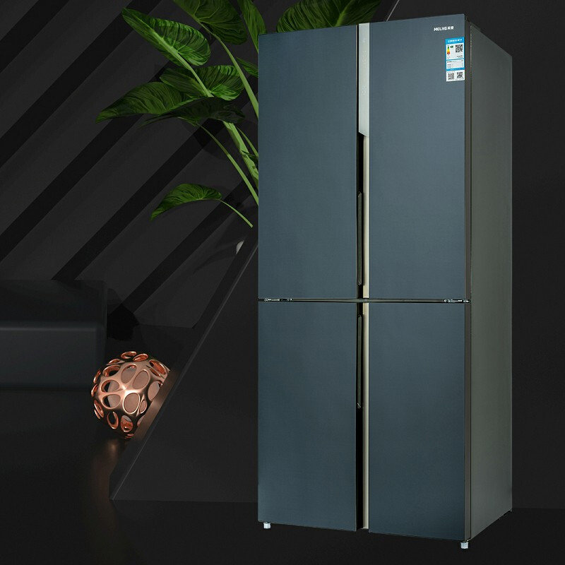 美菱bcd413wup9b精控分储超薄箱体净味保鲜413升大容量变频智能冰箱