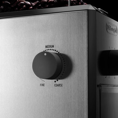 德龙（Delonghi）咖啡机 磨豆机 家用电动不锈钢研磨机 KG89银