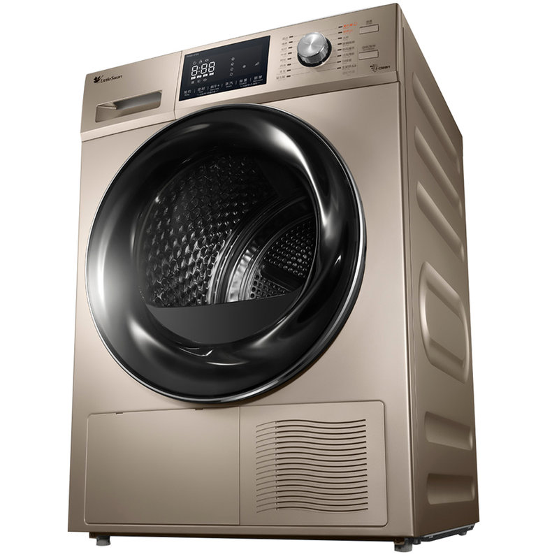 小天鹅littleswanth100h16g十公斤干衣机免熨烫摩卡金