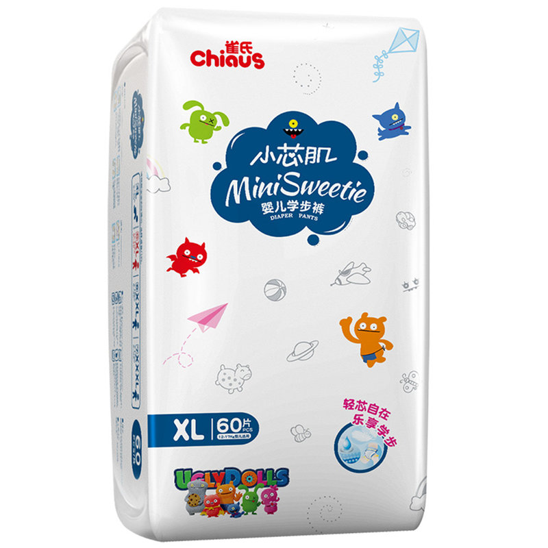 雀氏雀氏小芯肌婴儿拉拉裤xl60片超薄透气