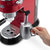德龙（Delonghi） 家用半自动泵压式咖啡机 EC680 红色 商用意式卡布奇诺牛奶泡沫第5张高清大图