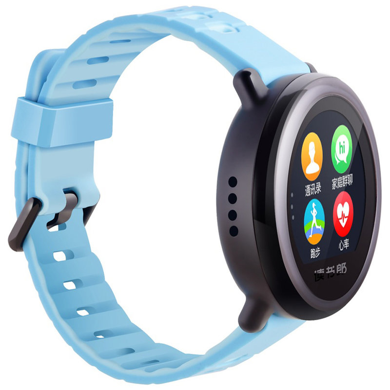 读书郎w5高清彩屏趣味触控智能手表冰晶蓝