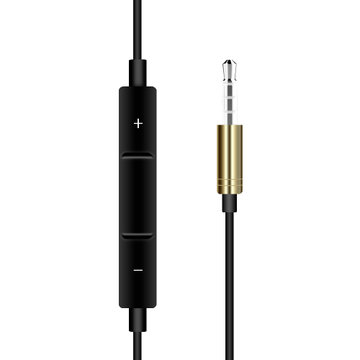 铁达信3.5mm接口高保真线控耳机TD-170黑