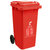 敏胤 MYL-7240 有害 240L加厚户外分类标识垃圾桶(挂车带轮)(计价单位个)红色第3张高清大图
