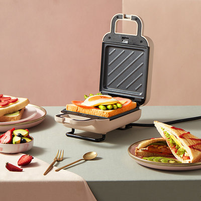 利仁C-2家用三明治机早餐机轻食机甜甜圈烤盘多功能华夫饼机烤机