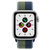 Apple Watch SE 智能手表 GPS+蜂窝款 40毫米银色铝金属表壳 深邃蓝配苔绿色回环式运动表带MKQW3CH/A第2张高清大图