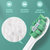 HYUNDAI韩国现代声波电动牙刷防水智能持久续航H1绿色（6个刷头）第5张高清大图