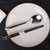 筷之语日式带抹布创意不锈钢便携式餐具四件套装学生筷子勺子旅行合金筷子勺子套装第5张高清大图