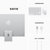 Apple iMac 24英寸 4.5K屏 新款八核M1芯片(7核图形处理器) 8G 256G SSD 一体机 银色 MGTF3CH/A第7张高清大图