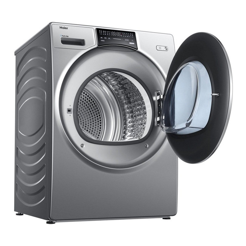 海尔10公斤热泵烘干机家用全自动滚筒变频干衣机hbns100q986u1