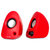 麦博 （Microlab） B19 2.0多媒体有源迷你USB小音箱 音响 电脑音箱 笔记本音响 红色第3张高清大图