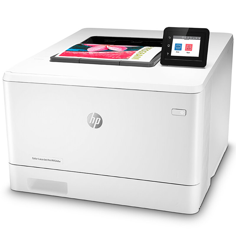 惠普hpm454dw彩色激光打印机彩色打印液晶显示屏自动双面打印无线连接