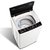 TCL 5.5公斤 全自动波轮小型迷你洗衣机 一键脱水 租房必备洗衣机 小型便捷（亮灰色）XQB55-36SP第4张高清大图
