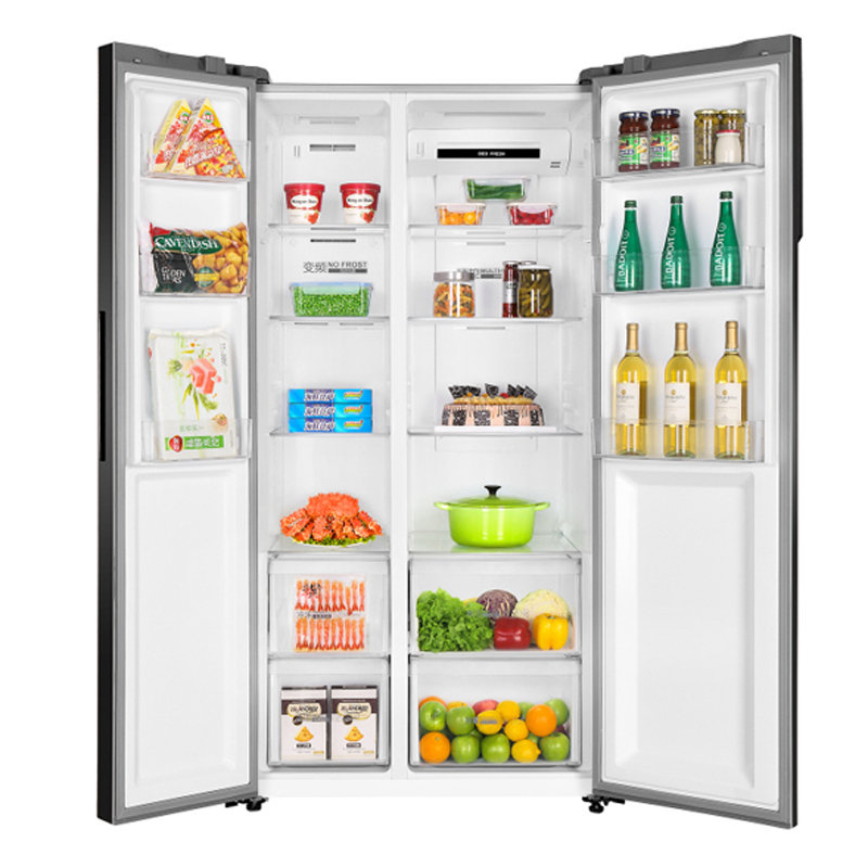 海尔haier540升对开门干湿分储冰箱bcd540wfgr玛瑙棕