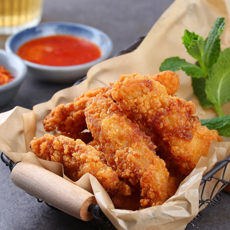 顺丰包邮惠发手撕鸡柳半成品菜炸鸡小吃空气炸锅食材油炸小吃零食方便