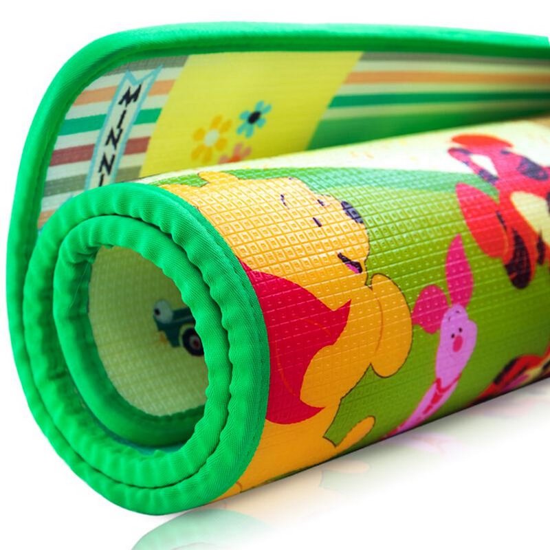 迪士尼宝宝爬行垫2cm绿防滑双面加厚