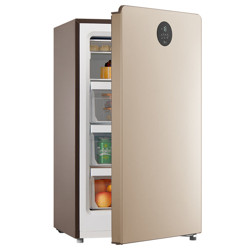 美的(midea)118升 冷藏冷冻转换家用立式冰柜 母婴母乳冷柜 客厅冰箱