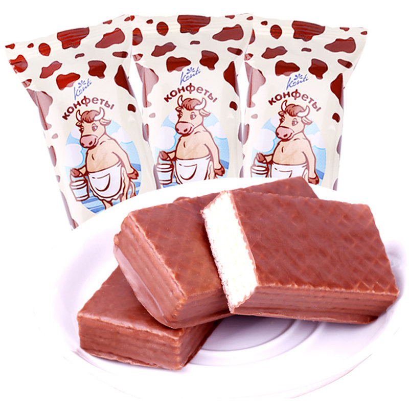 康吉巧克力大威化500g2层层夹心三层奶油四层饼干