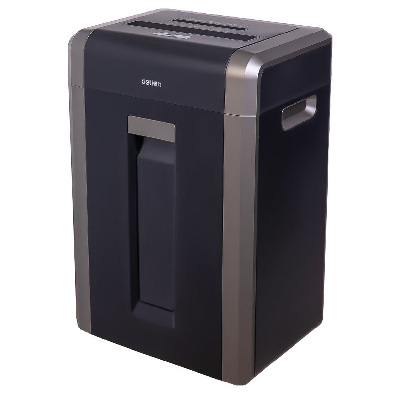 得力deli14403碎纸机31l4级保密单次碎纸25张连续工作30分钟碎纸碎卡