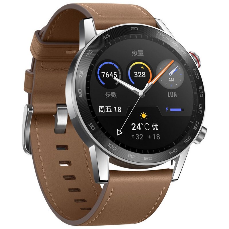 荣耀magicwatch246mm亚麻棕荣耀智能运动手表蓝牙通话14天续航独立