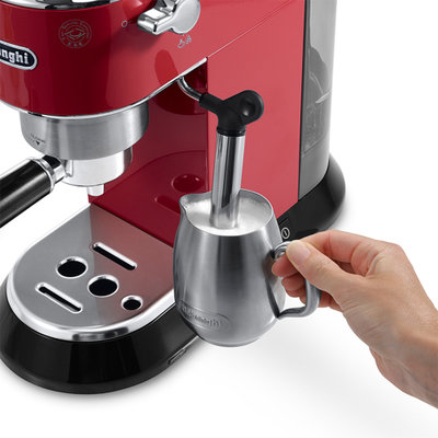 德龙（Delonghi）咖啡机 半自动咖啡机 意式浓缩 家用 泵压式 EC680银色