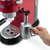 德龙（Delonghi）咖啡机 半自动咖啡机 意式浓缩 家用 泵压式 EC680红色第5张高清大图