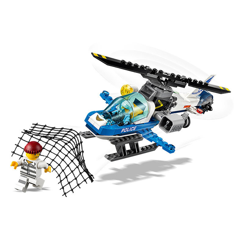 乐高城市系列积木空中特警无人机追击60207