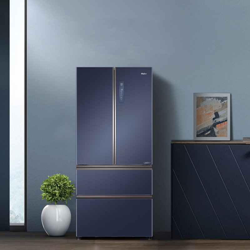 海尔haier558升四门全空间保鲜冰箱净味杀菌bcd558wsgku1缎光釉影