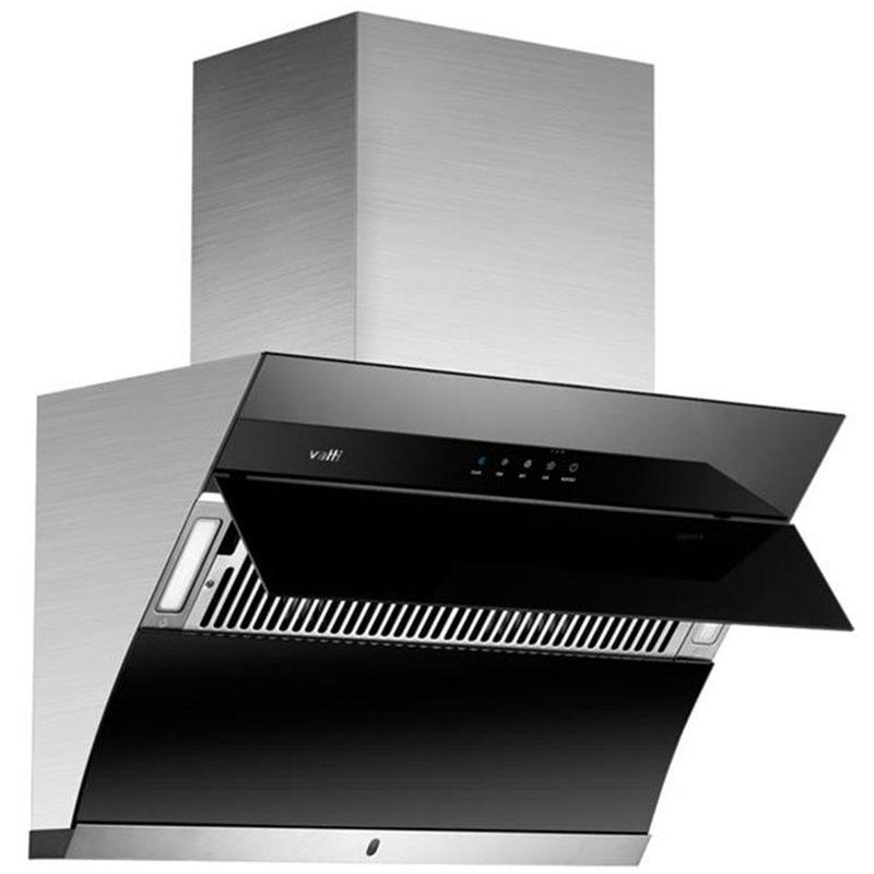 华帝vatti烟灶套餐cxw240j657bzjztb8407b侧吸烟机黑燃气灶黑