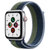 Apple Watch SE 智能手表 GPS+蜂窝款 44毫米银色铝金属表壳 深邃蓝配苔绿色回环式运动表带MKT03CH/A第5张高清大图