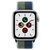 Apple Watch SE 智能手表 GPS+蜂窝款 44毫米银色铝金属表壳 深邃蓝配苔绿色回环式运动表带MKT03CH/A第2张高清大图