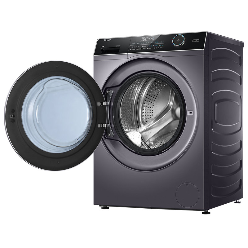 海尔haier9公斤变频滚筒洗衣机全自动超薄机身9kg大容量洗烘一体xqg90